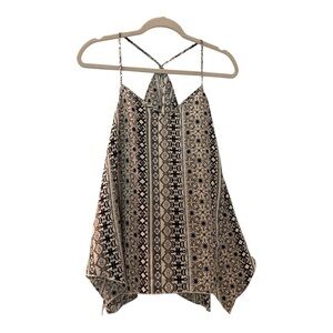 Hollister Black and cream Asymmetrical halter Camisole size small, warm weather